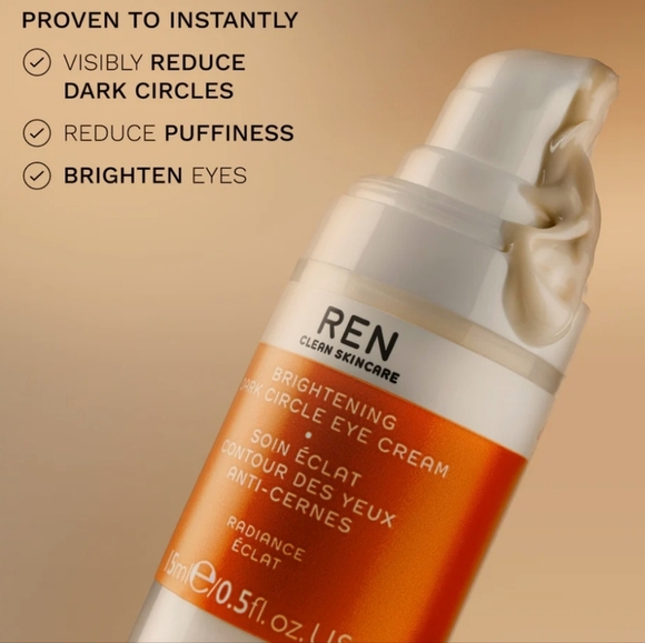 Ren Clean Skincare Brightening Dark Circle Eye Cream, NIB - Picture 2 of 6